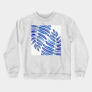 fern leaf navy Crewneck Sweatshirt